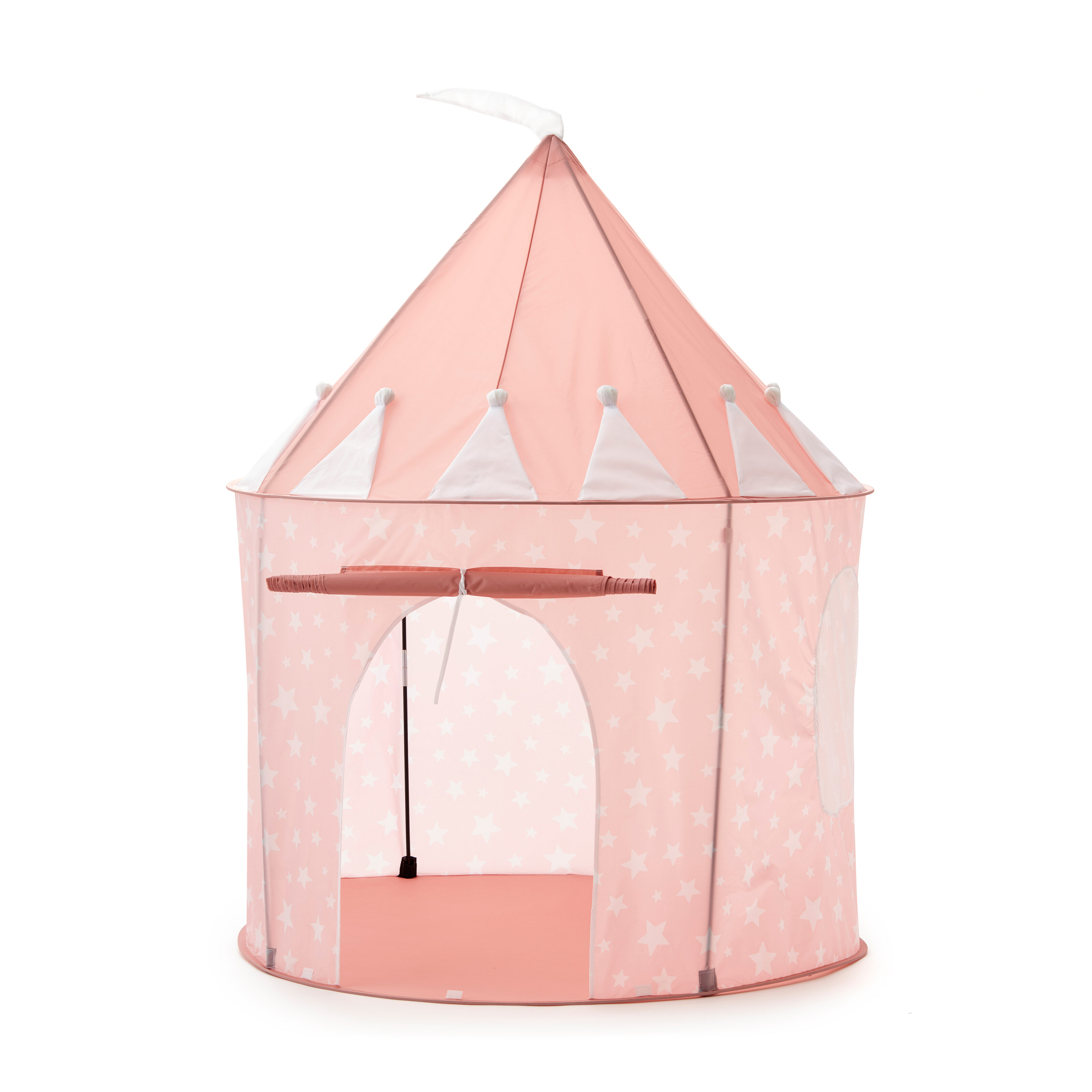 Tente pour enfants en tissu polyester et en bois avec finition couleur rose  à rayures Esna CLP - Habitium®