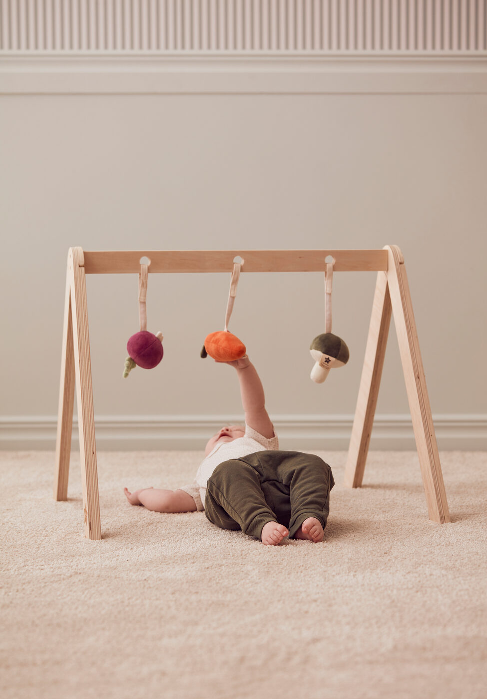 Wood baby sale gym frame