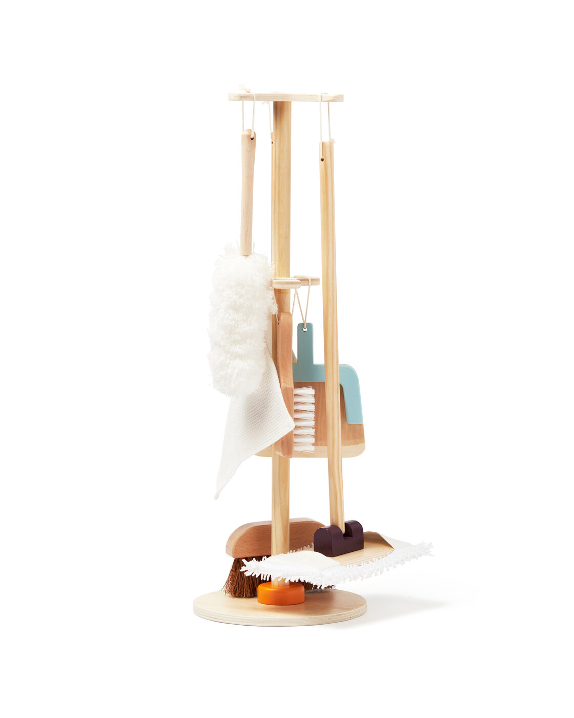 JustForKids Wooden Detachable Kids Cleaning Toy Set