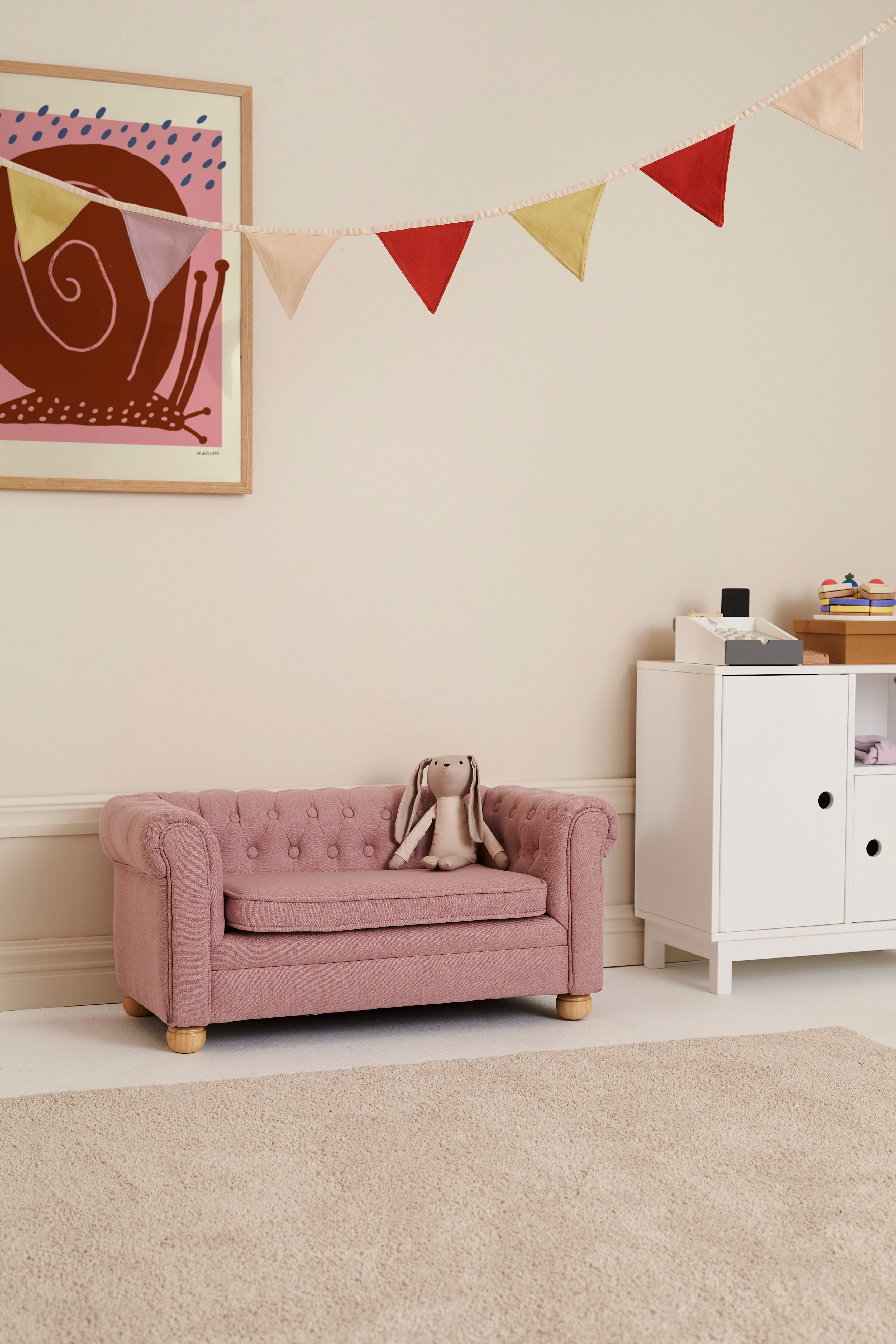 Kids pink couch hot sale