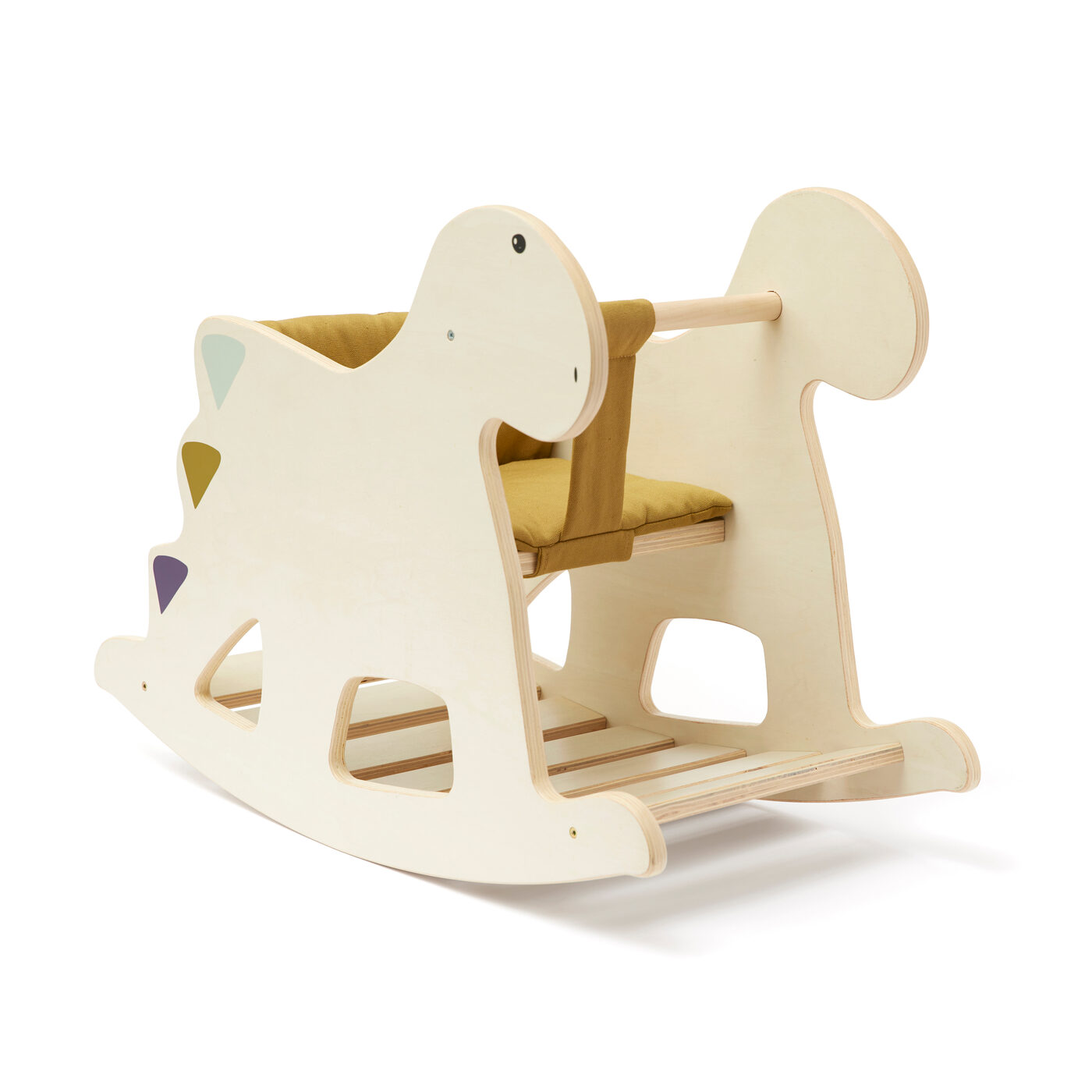 Wooden dinosaur on sale rocking horse